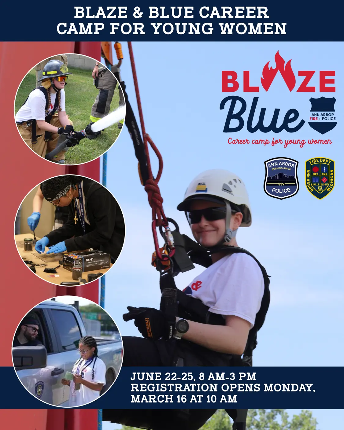 2026 Ann Arbor Blaze & Blue Career Camp for Local Young Women Ages 15-18 Years Old