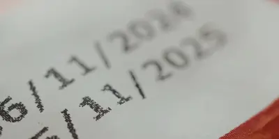 Two expiration dates printed on a food package.